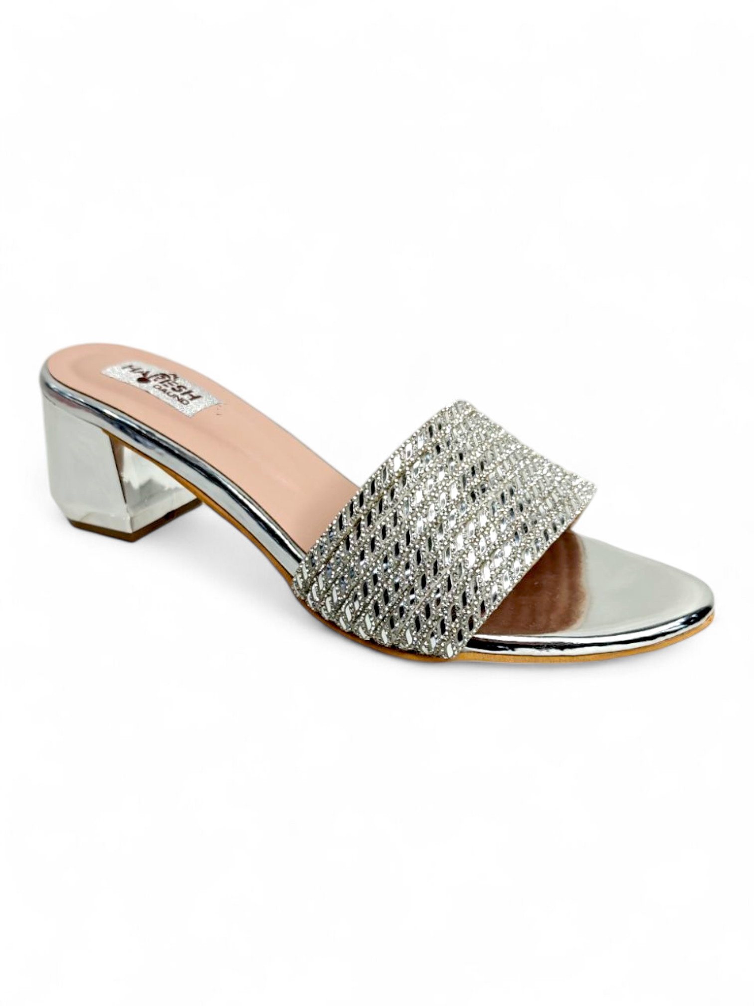 Ladies silver partywear heels online India