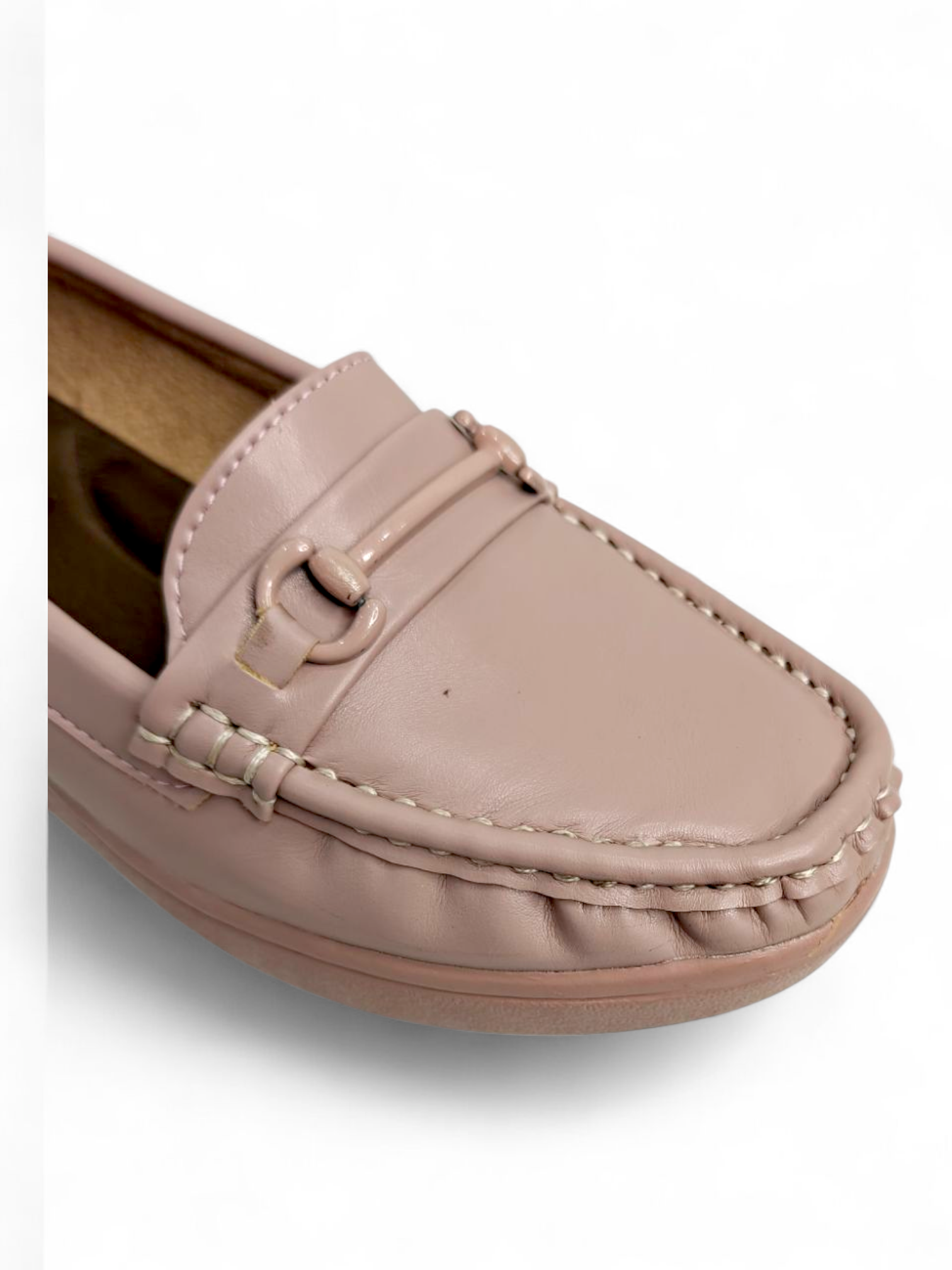 Comfortable women loafers online India beige blush