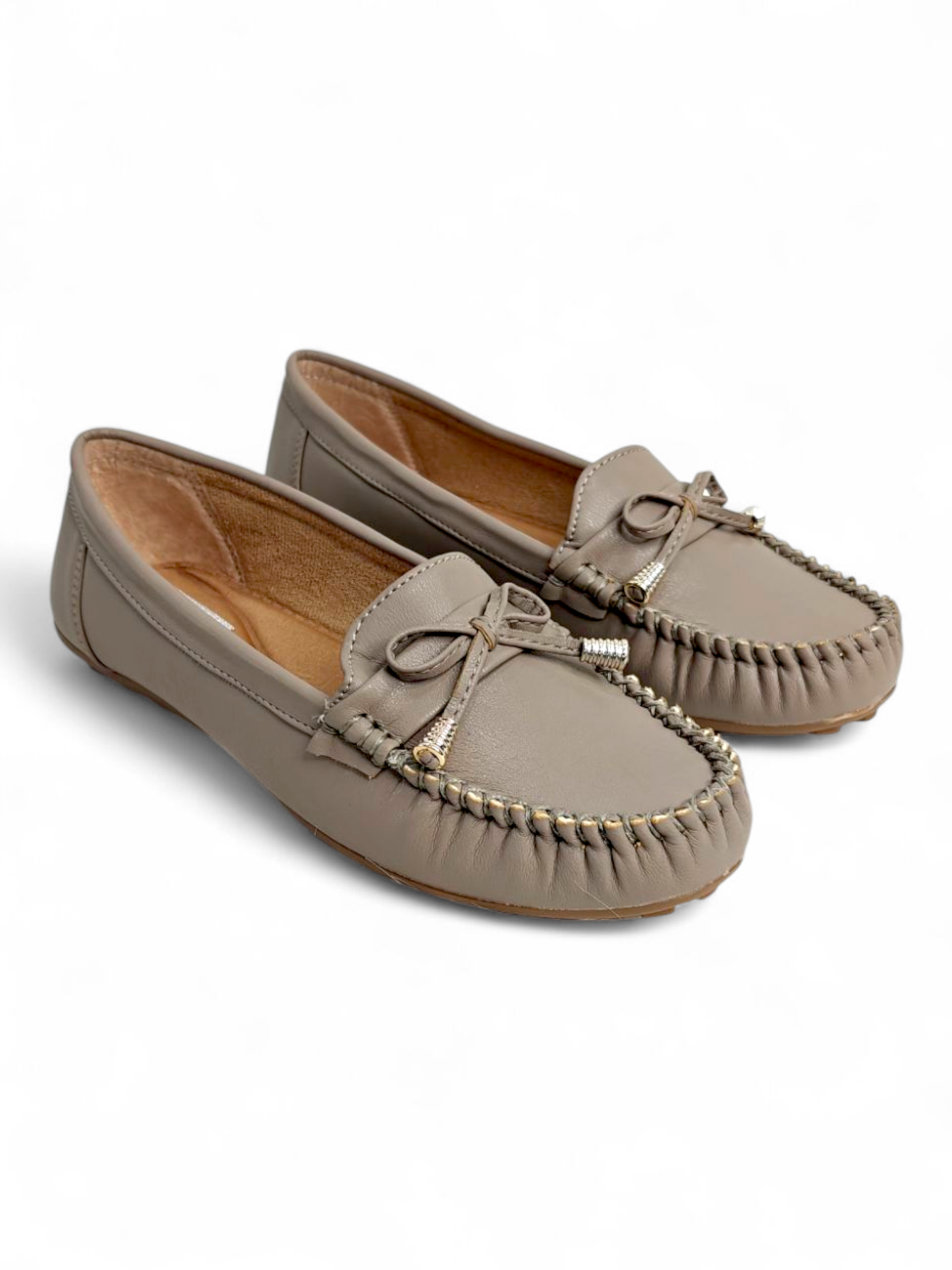 Taupe women loafers comfortable casual shoes India